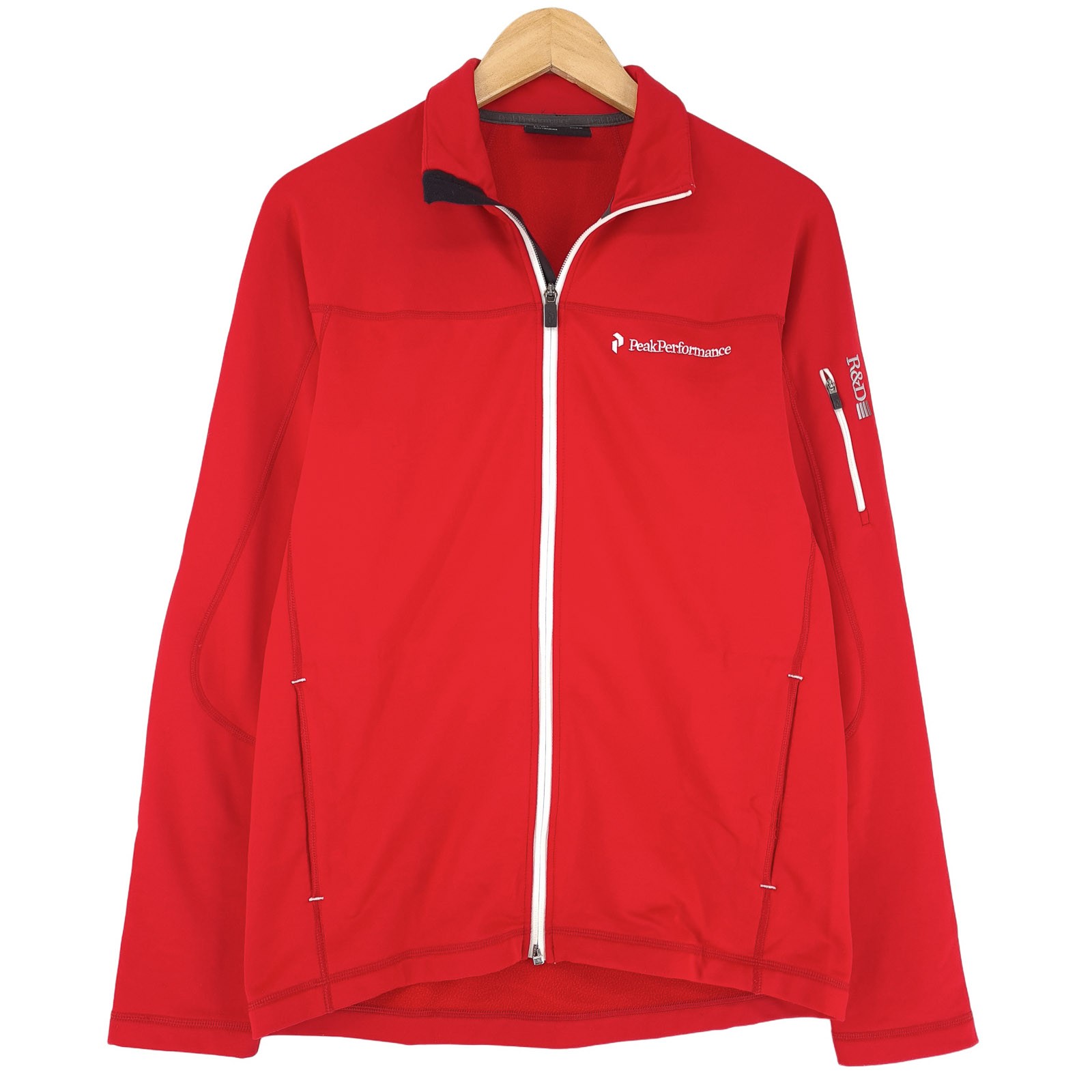 Chaqueta De Forro Polar Vintage Peak Performance Roja Micro Forro Px8 Talla S