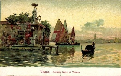 Künstler Litho Venezia Venedig Veneto, Estremo Lembo di Venezia - 5019032