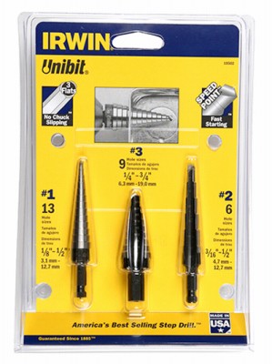 Unibit 3-Pc. Drill Set - 10502ZR