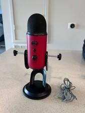 Blue Yeti USB Condenser Microphone   Satin Red  Used, Works Great  Discounted