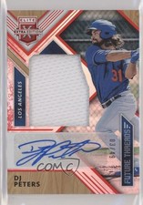 2018 Elite Extra Edition Future Threads Silhouette Red 3/49 DJ Peters Auto hg6