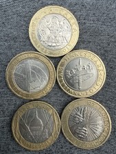 Rare �2 Coin Job Lot x5: Shakespeare, Magna Carta, WWI Army, St Pauls, Nighting