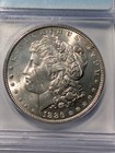 1886-P Morgan Dollar, Uncirculated 90% Silver, ICG Graded MS 63 — photo 7