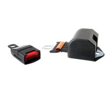 Forklift Seat Belt 55" Retractable 2-Point Orange Push Release