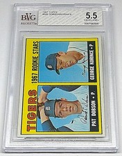 1967 Pat Dobson/George Korince Topps Rookie Stars Card #526 Graded BVG 5.5 EX+. rookie card picture