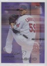 2016 Topps Finest Purple Refractor 66/250 Carlos Carrasco #83 2a9
