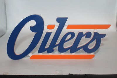 Edmonton Oilers 3D printed Logo Sign Wall Desk Shelf Art