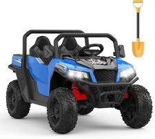 24V Electric Ride on Dump Truck for Kids 2-Seater 4WD Remote Control Car Gift