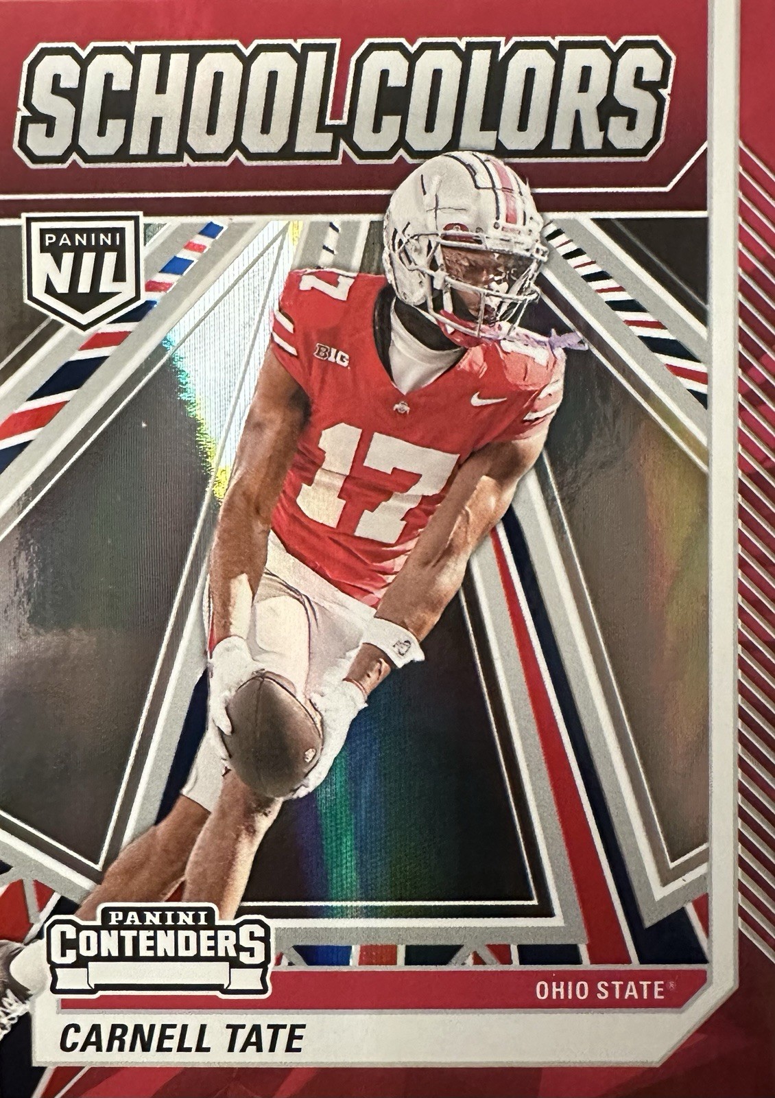 2025 Nil the Ohio State University - School Colors Carnell Tate #4 Panini (RC)