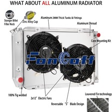 Fits 1979-1993 Ford Mustang Lx Gt Svt 80 3row Aluminum Radiatorshroud Fan Us