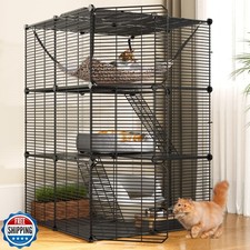 YITAHOME Cat Cage Indoor Cat Enclosures DIY Cat Playpen Metal Ken