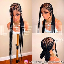 Ships next day 2days SHIPPING Full lace knotless Braided wig box braid cornrow