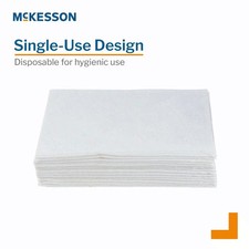 McKessonn Pillowcase Standard 21 x 30" Disposable White Tissue / Poly 100 Ct