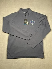 Travis Mathews Mens Small The Links at Petco Park Upgrade Quarter Zip Blue
