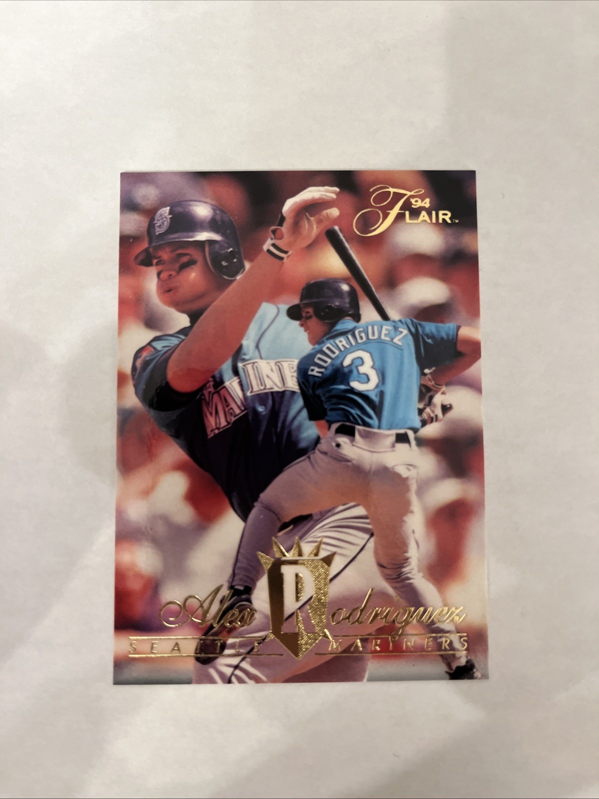 1994 FLAIR ALEX RODRIGUEZ ROOKIE CARD #340 NM-MT SEATTLE MARINERS