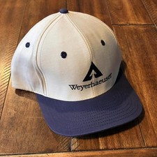 Vintage 90s Weyerhaeuser two tone snapback hat one size fits all
