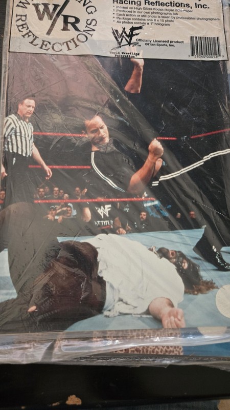 Lot of 4 WWF The Rock 8x10 Unsigned Photo Wrestling Reflections Sealed 