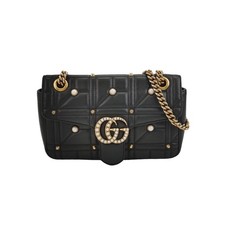 Gucci Pre-Owned Authentic Chain Bag Black Free Tracked Shipping