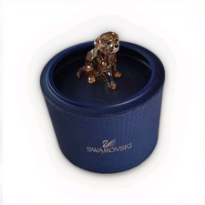 Swarovski Tan Crystal Golden Retriever Figurine with Original Box. New. 