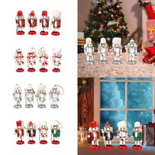 Bambola Schiaccianoci in Legno Festivo per Decorazioni Natalizie