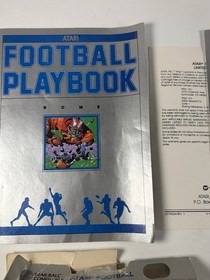 Football 1982 (Atari 5200) Complete CIB Cartridge Manual Both Playbooks Untested