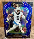 2025 Panini Select Football Blue Rico Dowdle #345