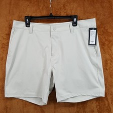 RHONE Shorts Mens Size 36 Tan Performance Flex Knit Stretch 7" Commuter Short