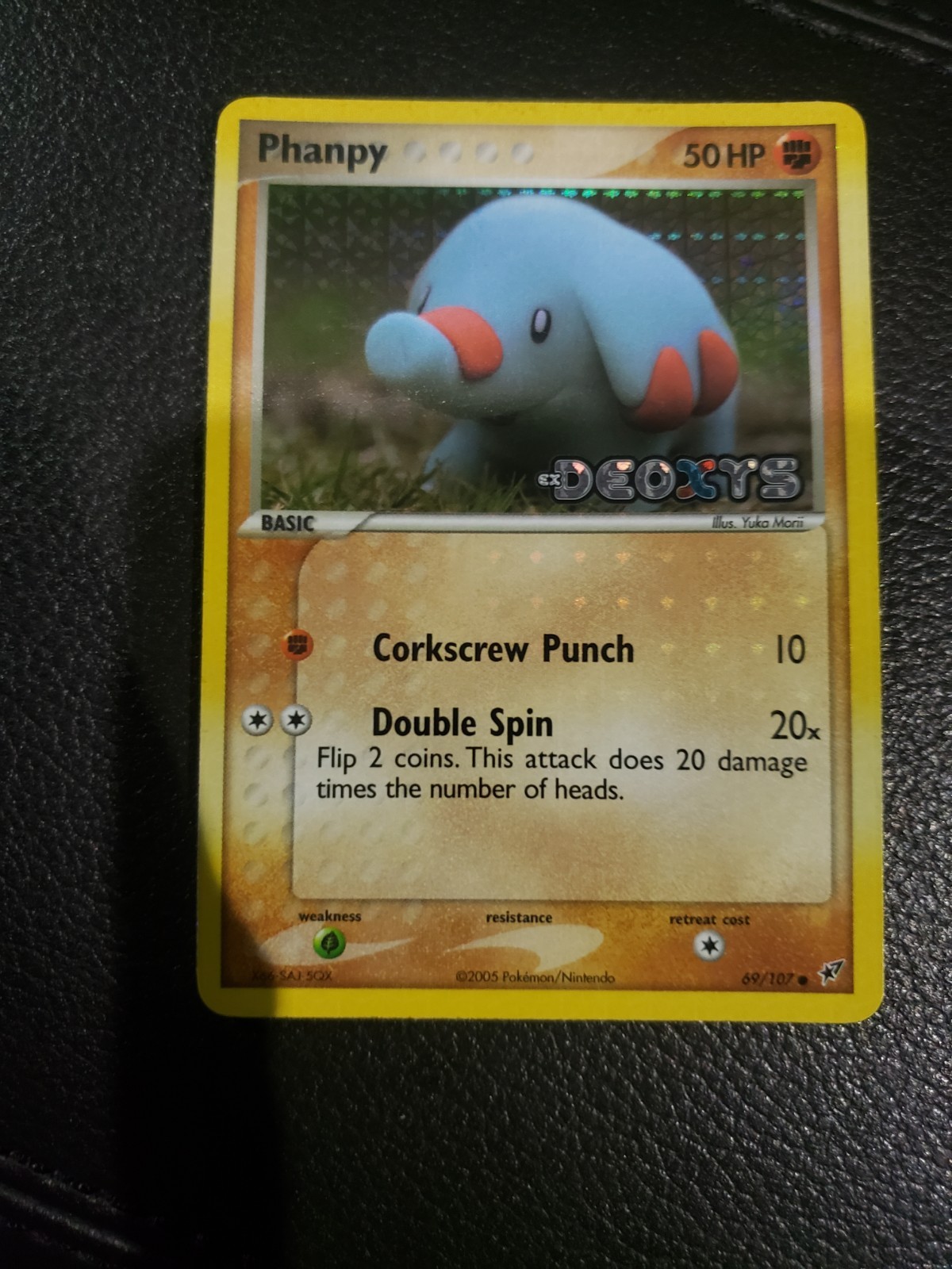 Phanpy 69/107 Pokemon TCG EX Deoxys Reverse Holo Stamped NM