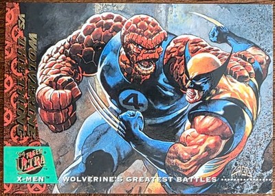 1994 FLEER ULTRA X-MEN MARVEL WOLVERINE VS THE THING GREATEST BATTLES #141 NM