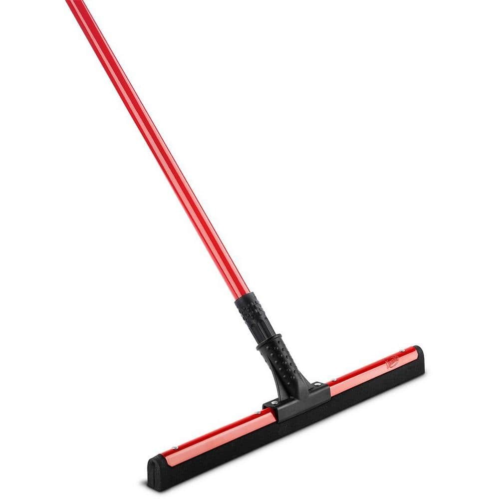 18 in. Flex Foam Blade Floor Squeegee with 52 Handle Steel Straight Durable New