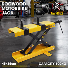 Image of Motorcycle Scissor Jack Lift 1100b/500KG Wide Deck Hoist Stand for ATVs Bike