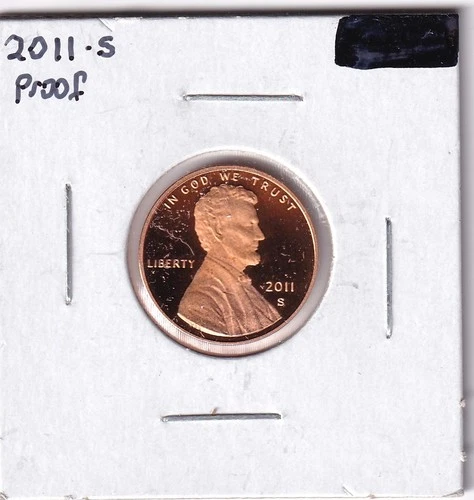 2011-S Lincoln Shield Cent Proof — photo from the most recent tracked eBay sale