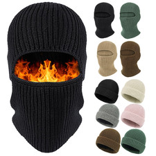 Face Mask Ski Mask Winter Cap 1 Hole Balaclava Beanie Hat Hood Tactical Warm Men