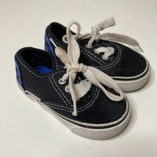 Baby Infant boy Size 5 Sneakers Black, White, Good Condition