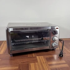 BLACK+DECKER 4-Slice Toaster Oven with Natural Convection, Stainless Steel