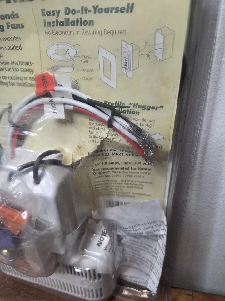 Hunter 27186 Ceiling Fan Light Wall-Mount Control Dimmer All Fan NEW Open Box - Image 4 of 4