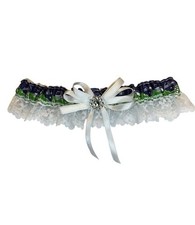Seahawks Wedding Garter Handmade