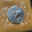1982 Silver Eagle 1 oz .999 Fine Silver Round Still In Plastic. Beauty