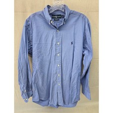 Ralph Lauren Mens Classic Fit Oxford Button Down Shirt Blue 15 32/33