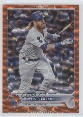 2022 Topps Series 1 Orange Foil 53/299 Justin Turner #257 0x4v
