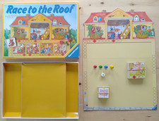 Race To The Roof Vintage Board Game by Ravensburger. 1988.  Checked & Complete.