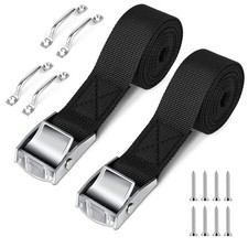 2 Sets 1"x 78" 6.5ft Battery Tie Down Straps Kit with Stainless Steel 78inch