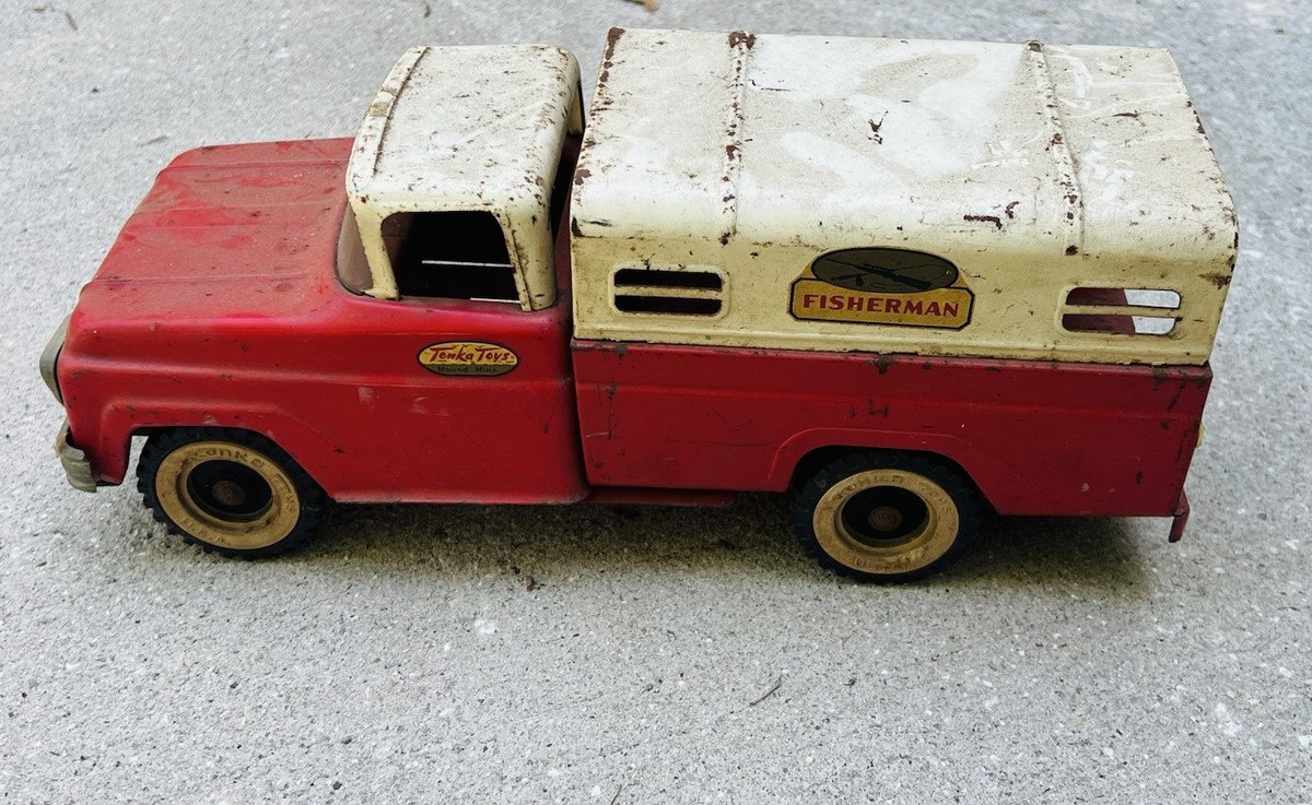 USA製 TONKA トンカ ブリキ トレーラー トラック ビンテージ Vintage Tonka Toy Truck 1961 Fisherman Classic-Red | eBay