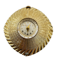 Vintage Westclox 17 Jewel Mechanical Pocket / Pendant Watch Gold Tone