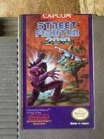 Vintage Street Fighter 2010 NES Game Cartridge Capcom Nintendo Tested Japan