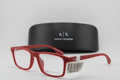 NEW ARMANI EXCHANGE AX 3083U 8274 RED AUTHENTIC FRAMES EYEGLASSES 54-17 K1