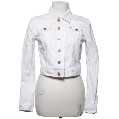 Jacket, Jeansjacke, Damen, Größe: 36, Weiß, Baumwolle, Sonstiges, Denim #gEh