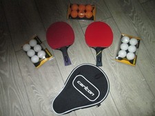 2 x new carlton table tennis bats /21 new balls and a new carlton case