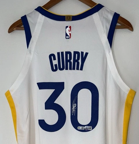 Stephen Curry Signed Warriors NBA Nike ADV Authentic Jersey Autograph USASM BAS
