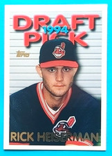 1995 TOPPS #398 RICK HEISERMAN 1994 #3 DRAFT PICK CLEVELAND INDIANS NEAR MINT